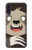 W3855 Sloth Face Cartoon Hülle Schutzhülle Taschen und Leder Flip für Samsung Galaxy A70