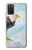 W3843 Bald Eagle On Ice Hülle Schutzhülle Taschen und Leder Flip für Samsung Galaxy A03S