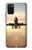 W3837 Airplane Take off Sunrise Hülle Schutzhülle Taschen und Leder Flip für Samsung Galaxy A02s, Galaxy M02s  (NOT FIT with Galaxy A02s Verizon SM-A025V)