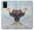 W3843 Bald Eagle On Ice Hülle Schutzhülle Taschen und Leder Flip für Samsung Galaxy A02s, Galaxy M02s  (NOT FIT with Galaxy A02s Verizon SM-A025V)