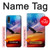 W3841 Bald Eagle Flying Colorful Sky Hülle Schutzhülle Taschen und Leder Flip für Samsung Galaxy A01