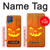 W3828 Pumpkin Halloween Hülle Schutzhülle Taschen und Leder Flip für Samsung Galaxy M62