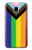 W3846 Pride Flag LGBT Hülle Schutzhülle Taschen und Leder Flip für Samsung Galaxy J3 (2018), J3 Star, J3 V 3rd Gen, J3 Orbit, J3 Achieve, Express Prime 3, Amp Prime 3