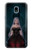 W3847 Lilith Devil Bride Gothic Girl Skull Grim Reaper Hülle Schutzhülle Taschen und Leder Flip für Samsung Galaxy J3 (2018), J3 Star, J3 V 3rd Gen, J3 Orbit, J3 Achieve, Express Prime 3, Amp Prime 3