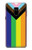 W3846 Pride Flag LGBT Hülle Schutzhülle Taschen und Leder Flip für Samsung Galaxy A8 (2018)