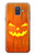 W3828 Pumpkin Halloween Hülle Schutzhülle Taschen und Leder Flip für Samsung Galaxy A6 (2018)