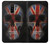 W3848 United Kingdom Flag Skull Hülle Schutzhülle Taschen und Leder Flip für Samsung Galaxy A6 (2018)