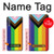 W3846 Pride Flag LGBT Hülle Schutzhülle Taschen und Leder Flip für Samsung Galaxy A7 (2018)