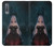 W3847 Lilith Devil Bride Gothic Girl Skull Grim Reaper Hülle Schutzhülle Taschen und Leder Flip für Samsung Galaxy A7 (2018)