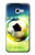 W3844 Glowing Football Soccer Ball Hülle Schutzhülle Taschen und Leder Flip für Samsung Galaxy A5 (2017)