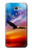 W3841 Bald Eagle Flying Colorful Sky Hülle Schutzhülle Taschen und Leder Flip für Samsung Galaxy J7 Prime (SM-G610F)