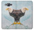 W3843 Bald Eagle On Ice Hülle Schutzhülle Taschen und Leder Flip für Samsung Galaxy J7 (2016)