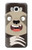 W3855 Sloth Face Cartoon Hülle Schutzhülle Taschen und Leder Flip für Samsung Galaxy J7 (2016)