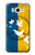 W3857 Peace Dove Ukraine Flag Hülle Schutzhülle Taschen und Leder Flip für Samsung Galaxy J7 (2016)
