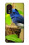 W3839 Bluebird of Happiness Blue Bird Hülle Schutzhülle Taschen und Leder Flip für Samsung Galaxy Xcover 5