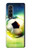 W3844 Glowing Football Soccer Ball Hülle Schutzhülle Taschen Flip für Samsung Galaxy Z Fold 3 5G