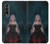 W3847 Lilith Devil Bride Gothic Girl Skull Grim Reaper Hülle Schutzhülle Taschen Flip für Samsung Galaxy Z Fold 3 5G