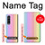 W3849 Colorful Vertical Colors Hülle Schutzhülle Taschen Flip für Samsung Galaxy Z Fold 3 5G
