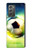 W3844 Glowing Football Soccer Ball Hülle Schutzhülle Taschen Flip für Samsung Galaxy Z Fold2 5G