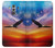 W3841 Bald Eagle Flying Colorful Sky Hülle Schutzhülle Taschen und Leder Flip für Huawei Mate 10 Pro, Porsche Design