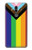 W3846 Pride Flag LGBT Hülle Schutzhülle Taschen und Leder Flip für Huawei Mate 10 Pro, Porsche Design