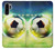 W3844 Glowing Football Soccer Ball Hülle Schutzhülle Taschen und Leder Flip für Huawei P30 Pro