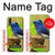 W3839 Bluebird of Happiness Blue Bird Hülle Schutzhülle Taschen und Leder Flip für Huawei P20