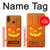 W3828 Pumpkin Halloween Hülle Schutzhülle Taschen und Leder Flip für Huawei P20 Lite