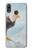 W3843 Bald Eagle On Ice Hülle Schutzhülle Taschen und Leder Flip für Huawei P20 Lite