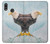 W3843 Bald Eagle On Ice Hülle Schutzhülle Taschen und Leder Flip für Huawei P20 Lite