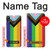 W3846 Pride Flag LGBT Hülle Schutzhülle Taschen und Leder Flip für Huawei P20 Lite