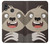W3855 Sloth Face Cartoon Hülle Schutzhülle Taschen und Leder Flip für Huawei P20 Lite