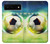 W3844 Glowing Football Soccer Ball Hülle Schutzhülle Taschen und Leder Flip für Google Pixel 6