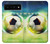 W3844 Glowing Football Soccer Ball Hülle Schutzhülle Taschen und Leder Flip für Google Pixel 6 Pro