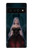 W3847 Lilith Devil Bride Gothic Girl Skull Grim Reaper Hülle Schutzhülle Taschen und Leder Flip für Google Pixel 6 Pro