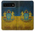 W3858 Ukraine Vintage Flag Hülle Schutzhülle Taschen und Leder Flip für Google Pixel 6 Pro