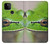 W3845 Green frog Hülle Schutzhülle Taschen und Leder Flip für Google Pixel 5A 5G