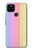 W3849 Colorful Vertical Colors Hülle Schutzhülle Taschen und Leder Flip für Google Pixel 4a 5G