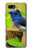 W3839 Bluebird of Happiness Blue Bird Hülle Schutzhülle Taschen und Leder Flip für Google Pixel 3