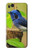 W3839 Bluebird of Happiness Blue Bird Hülle Schutzhülle Taschen und Leder Flip für Google Pixel 2