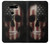 W3850 American Flag Skull Hülle Schutzhülle Taschen und Leder Flip für LG V30, LG V30 Plus, LG V30S ThinQ, LG V35, LG V35 ThinQ