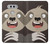 W3855 Sloth Face Cartoon Hülle Schutzhülle Taschen und Leder Flip für LG V20