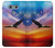 W3841 Bald Eagle Flying Colorful Sky Hülle Schutzhülle Taschen und Leder Flip für LG G6