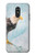 W3843 Bald Eagle On Ice Hülle Schutzhülle Taschen und Leder Flip für LG Q Stylo 4, LG Q Stylus