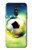 W3844 Glowing Football Soccer Ball Hülle Schutzhülle Taschen und Leder Flip für LG Q Stylo 4, LG Q Stylus