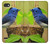 W3839 Bluebird of Happiness Blue Bird Hülle Schutzhülle Taschen und Leder Flip für LG Q6