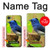 W3839 Bluebird of Happiness Blue Bird Hülle Schutzhülle Taschen und Leder Flip für LG Q6