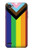 W3846 Pride Flag LGBT Hülle Schutzhülle Taschen und Leder Flip für LG Q6