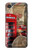 W3856 Vintage London British Hülle Schutzhülle Taschen und Leder Flip für LG Q6