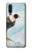 W3843 Bald Eagle On Ice Hülle Schutzhülle Taschen und Leder Flip für Motorola One Action (Moto P40 Power)